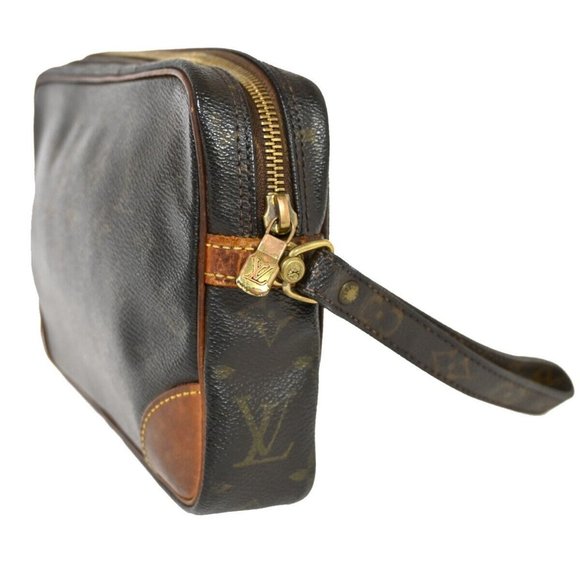 LOUIS VUITTON Marly Dragonne GM Clutch Hand Bag Monogram Brown M51825 09FA400 - Picture 13 of 15